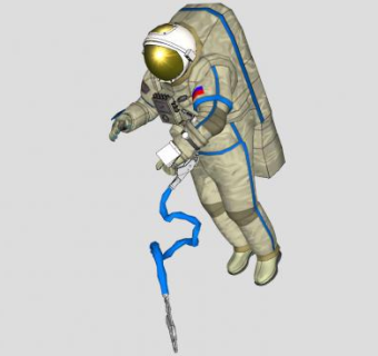 俄罗斯宇航员SU模型下载_sketchup草图大师SKP模型