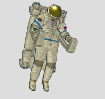 俄罗斯航天员SU模型下载_sketchup草图大师SKP模型
