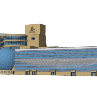 展馆建筑su模型下载_sketchup草图大师SKP模型