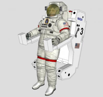 美国航天员SU模型下载_sketchup草图大师SKP模型