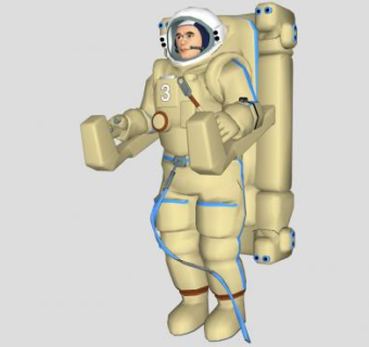 宇宙航天员SU模型下载_sketchup草图大师SKP模型