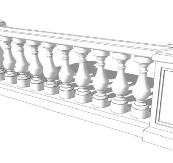陶瓷扶手su模型下载_sketchup草图大师SKP模型