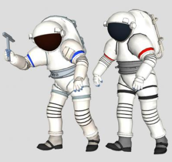 勘测的航天员SU模型下载_sketchup草图大师SKP模型