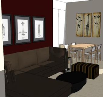 日式风格家具su模型下载_sketchup草图大师SKP模型