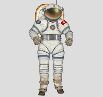 瑞士宇航员站姿SU模型下载_sketchup草图大师SKP模型