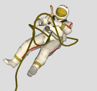 太空作业航天员SU模型下载_sketchup草图大师SKP模型