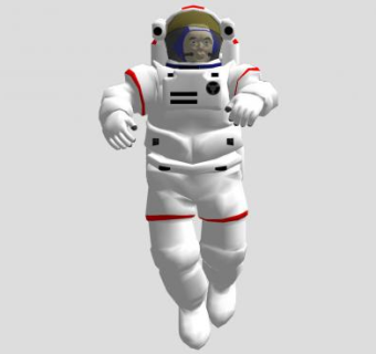 航天员人物sketchup模型下载_sketchup草图大师SKP模型