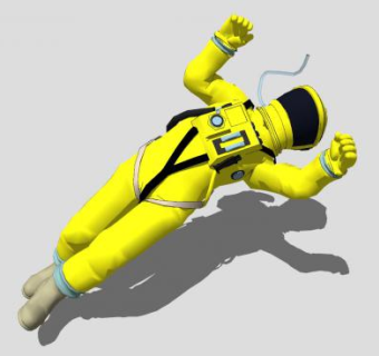 现代航天员形态SU模型下载_sketchup草图大师SKP模型