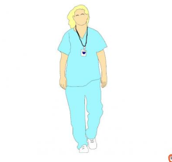 2D欧美医护人员SU模型下载_sketchup草图大师SKP模型