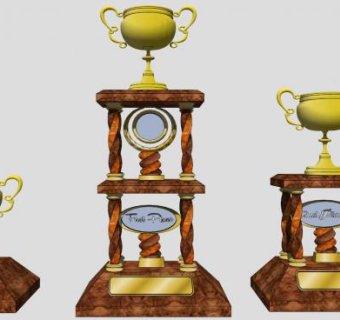 奖杯的su模型下载_sketchup草图大师SKP模型