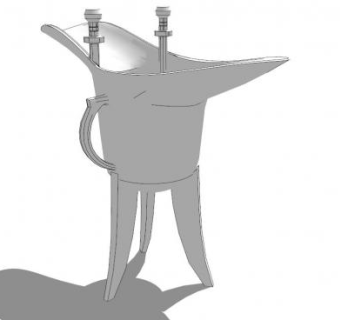 仿古酒樽su模型下载_sketchup草图大师SKP模型