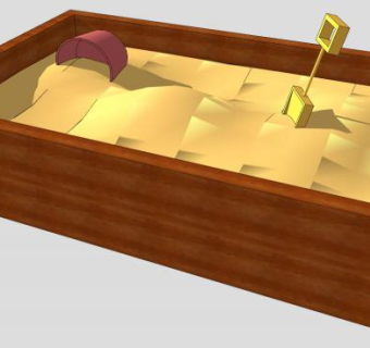 玩沙池SU模型下载_sketchup草图大师SKP模型