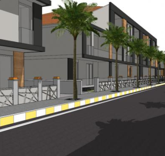 人行道护栏su模型下载_sketchup草图大师SKP模型