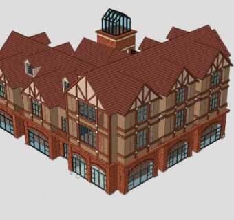 简欧式售楼处SU模型下载_sketchup草图大师SKP模型