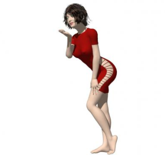 现代女士人物SU模型下载_sketchup草图大师SKP模型