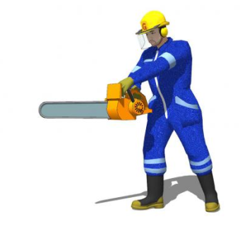 现代伐木工人SU模型下载_sketchup草图大师SKP模型