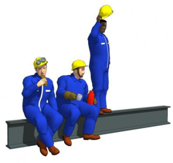 现代建筑工人SU模型下载_sketchup草图大师SKP模型