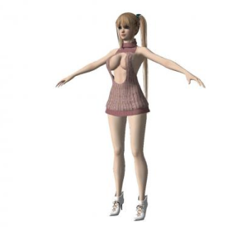 现代日系女人SU模型下载_sketchup草图大师SKP模型