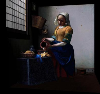 欧式倒羊奶的女人SU模型下载_sketchup草图大师SKP模型