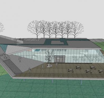 杭州保利售楼处SU模型下载_sketchup草图大师SKP模型