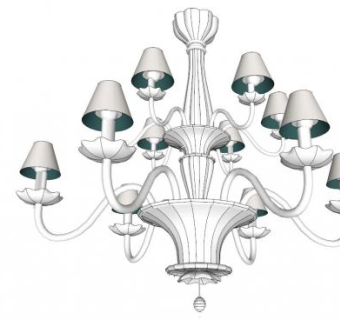 欧式现代灯具SU模型下载_sketchup草图大师SKP模型