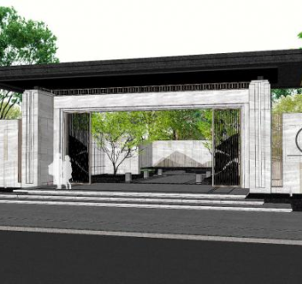 江湖海售楼处SU模型下载_sketchup草图大师SKP模型