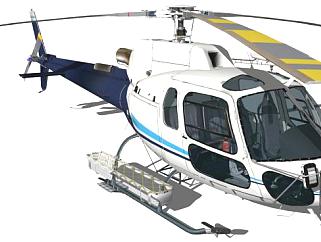 直升飞机su模型下载_sketchup草图大师SKP模型