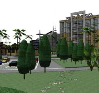 别墅区规划su模型下载_sketchup草图大师SKP模型