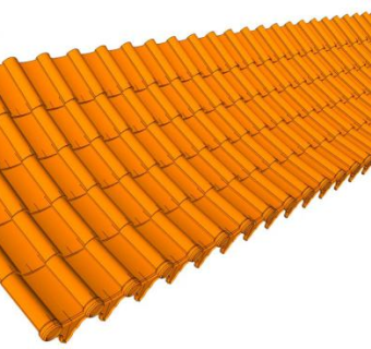 竹节瓦su模型下载_sketchup草图大师SKP模型