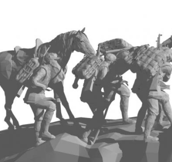 纪念雕塑su模型下载_sketchup草图大师SKP模型