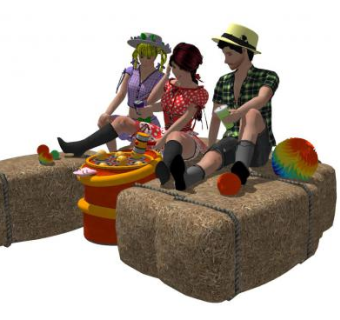 现代欧美人物坐姿SU模型下载_sketchup草图大师SKP模型