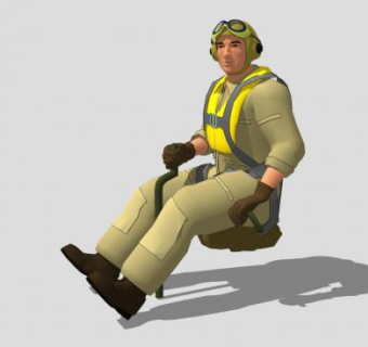 现代飞行员SU模型下载_sketchup草图大师SKP模型