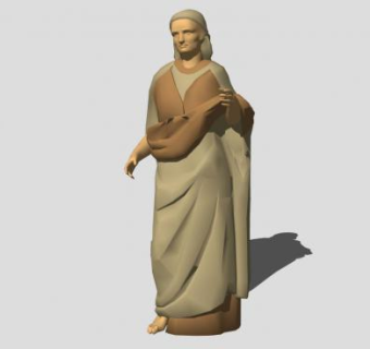 欧式圣母人物SU模型下载_sketchup草图大师SKP模型