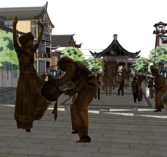 少数民族人物su模型下载_sketchup草图大师SKP模型