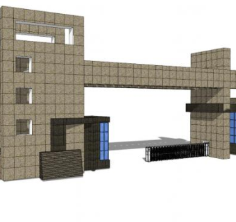 企业入口su模型下载_sketchup草图大师SKP模型