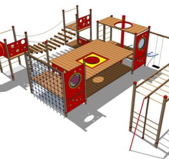 娱乐设施su模型下载_sketchup草图大师SKP模型