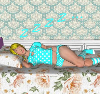 睡觉的女人SU模型下载_sketchup草图大师SKP模型