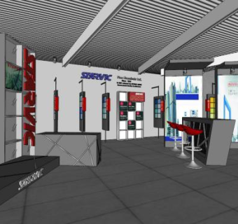 会展设计su模型下载_sketchup草图大师SKP模型