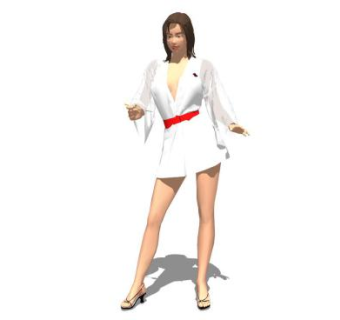 气质女士站姿SU模型下载_sketchup草图大师SKP模型