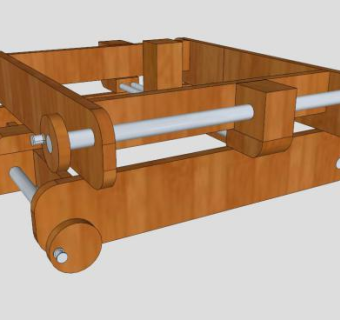 二轴转台式的SKP模型设计_su模型下载 草图大师模型_SKP模型