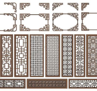 中式窗su模型下载_sketchup草图大师SKP模型