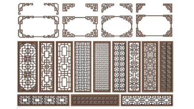 中式窗su模型下载_sketchup草图大师SKP模型