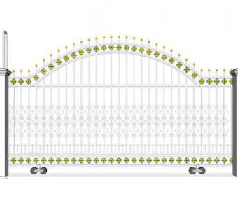 不锈钢大门su模型下载_sketchup草图大师SKP模型