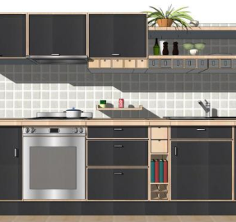 橱柜展厅su模型下载_sketchup草图大师SKP模型