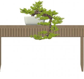 小盆景su模型下载_sketchup草图大师SKP模型