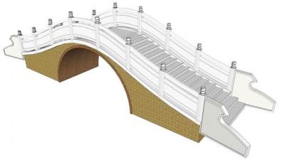 白玉桥su模型下载_sketchup草图大师SKP模型