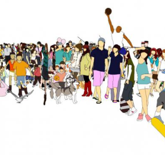 自带人物su模型下载_sketchup草图大师SKP模型