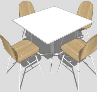 咖啡椅SU模型下载_sketchup草图大师SKP模型