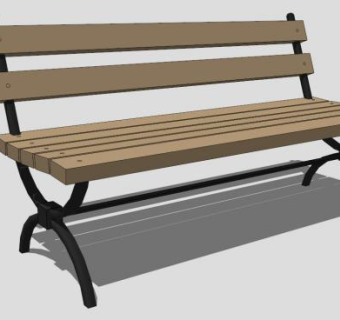 公园椅子su模型下载_sketchup草图大师SKP模型