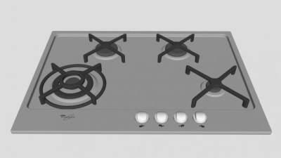 厨房煤气炉su模型下载_sketchup草图大师SKP模型